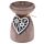 Brucia Essenze in Ceramica - Ciondolo Cuore in Legno