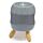 Brucia Essenze in Ceramica - Astratto Zigrinato con Piedini - Grigio