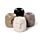Mini Brucia Essenze in Ceramica ad Effetto Pietra - Viso - Eden