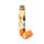Tubo con Matite Colorate - Grande - 12 pezzi - Zucca