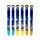 Penna Multicolore con Copripenna (8 Colori) - Animali dello Spazio 