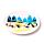 Set di 4 Piatti da Picnic in rPET - Waves - Volkswagen T1