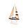 Decorazione Nautica - Barca a Vela con Vela ad Ancore