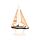 Decorazione Nautica - Barca a Vela con Vela ad Ancore