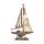 Decorazione Nautica - Barca a Vela con Vera a Righe