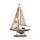 Decorazione Nautica - Barca a Vela con Vera a Righe