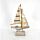 Decorazione Nautica con LED - Barca a Vela con Conchiglie