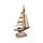 Decorazione Nautica con LED - Barca a Vela con Conchiglie