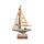 Decorazione Nautica con LED - Barca a Vela con Conchiglie