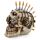 Teschio Decorativo con Cresta di Proiettili Steam Punk
