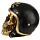 Teschio Decorativo - Casco da Motociclista - Oro
