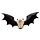 Teschio Decorativo da Parete con Ali di Pipistrello
