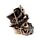 Teschio Decorativo Stile Steampunk con Maschera Antigas & Cappello