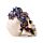 Teschio Decorativo con Fiori di Vite Viola