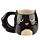 Tazza in Ceramica a Forma di Gatto Nero - Feline Fine