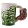 Tazza in Ceramica con Manico a Forma di Bradipo - Foglie Tropicali