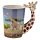 Tazza in Ceramica con Manico a Forma di Giraffa