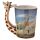 Tazza in Ceramica con Manico a Forma di Giraffa