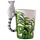 Tazza in Ceramica con Manico a Forma di Lemure