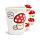 Tazza in Ceramica con Manico a Forma di Funghi Impilati