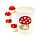 Tazza in Ceramica con Manico a Forma di Funghi Impilati