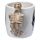 Tazza in Ceramica con Manico a Forma di Scheletro