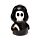 Set Sale e Pepe in Ceramica - Nera Mietitrice e Fantasma - Skull Boy