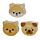 Set di 3 Gomme da Cancellare - Carlino, Gatto, Cane Shiba Inu