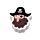Set di 3 Gomme da Cancellare - Pirati - Jolly Rogers