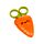 Forbici per Bambini con Custodia -  Cecil la Carota - Foodiemals