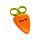 Forbici per Bambini con Custodia -  Cecil la Carota - Foodiemals