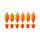 Set di 6 Evidenziatori con Topper - Carota