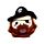 Antistress di Peluche - Pirati - Jolly Rogers - Squeezies
