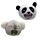 Antistress di Peluche - Panda e Koala - Animali Dolci - Queasy Squeezies