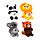 Antistress di Peluche - Animali - Zooniverse Mix #1 - Queasy Squeezies