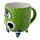 Tazza Sottosopra in Ceramica - Mostri - Verde