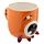 Tazza Sottosopra in Ceramica - Mostri - Arancione