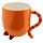 Tazza Sottosopra in Ceramica - Mostri - Arancione