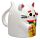 Tazza Sottosopra in Ceramica - Maneki Neko Gatto Portafortuna