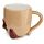 Tazza Sottosopra in Ceramica - Cani - Pug Carlino