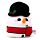 Cuscino di Peluche Natalizio - Cole il Pupazzo di Neve - Squidglys