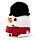 Cuscino di Peluche Natalizio - Cole il Pupazzo di Neve - Squidglys