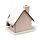Casetta Decorativa per Natale con LED - Albero e Neve