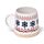 Tazza Natalizia in Grès Porcellanato - Fiocco di Neve