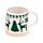 Tazza Natalizia in Grès Porcellanato - Renna Verde