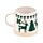 Tazza Natalizia in Grès Porcellanato - Renna Verde