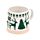 Tazza Natalizia in Grès Porcellanato - Renna Verde