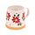 Tazza in Grès Porcellanato - Stella di Natale
