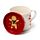 Set Tazza in Porcellana e Sottobicchiere/Coperchio - Baker Street Natale