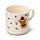 Set Tazza in Porcellana e Sottobicchiere/Coperchio - Bue Scozzese Jan Pashley